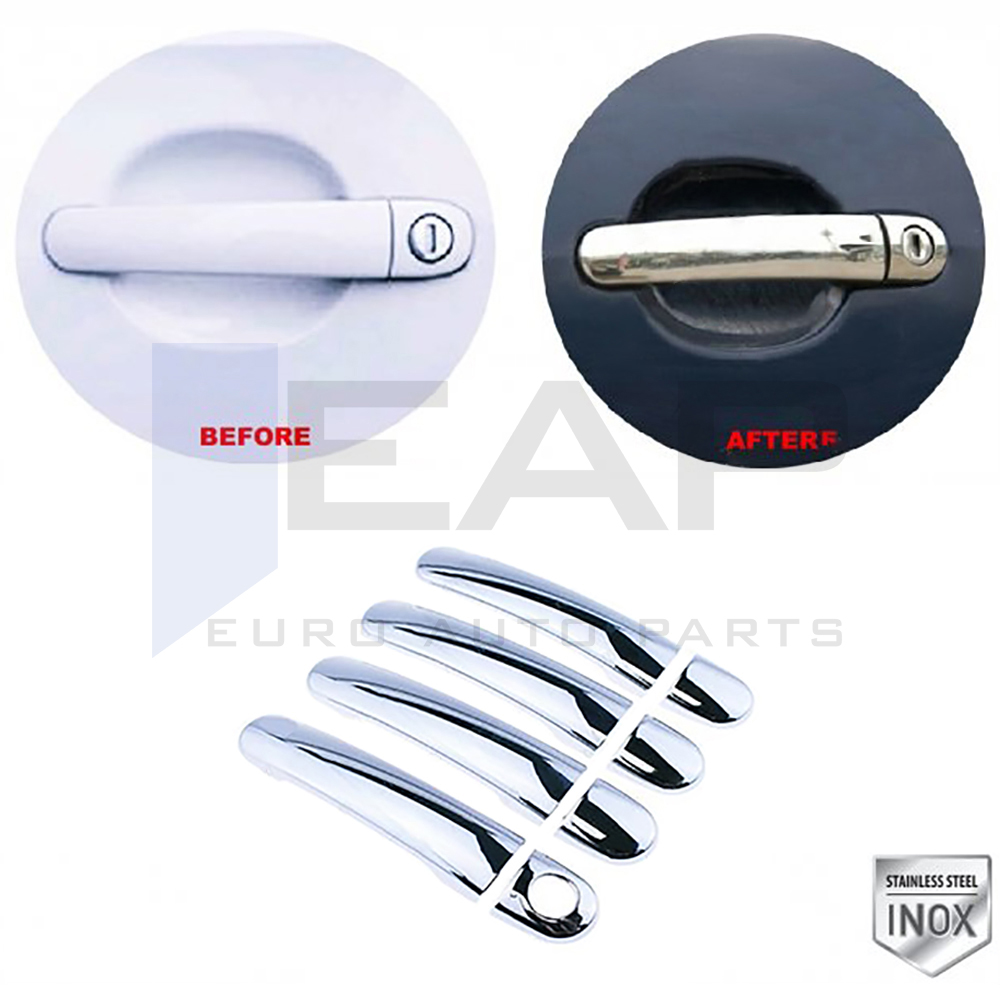 Door Handle Cover - 4 Doors - Stainless Steel
