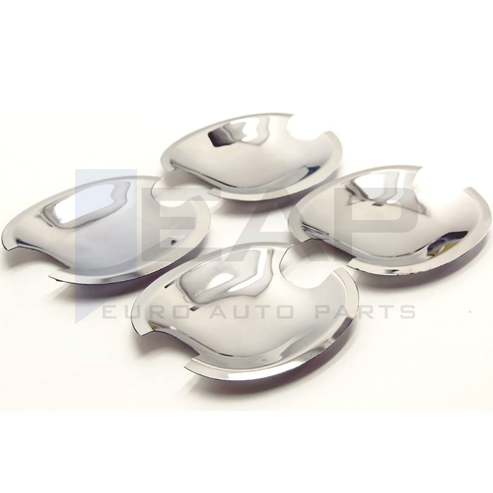 Exterior Door Handle Cup Bowl Cover - 4 Doors - Stainless Steel