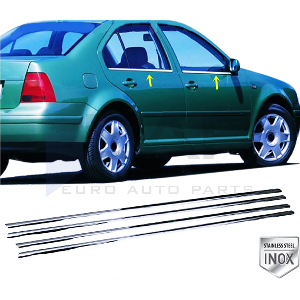 Window Frame Garnish - 4 Pcs - Stainless Steel