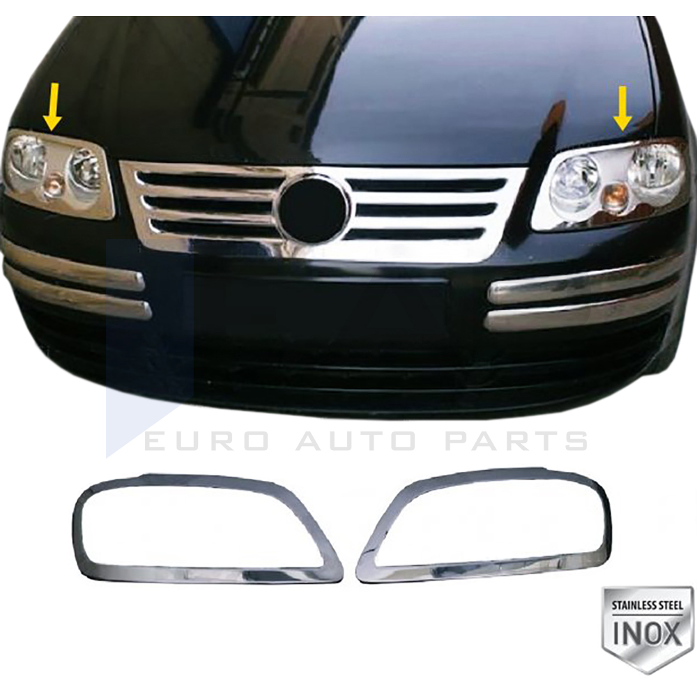 Headlight Frame - 2 Pcs - Stainless Steel