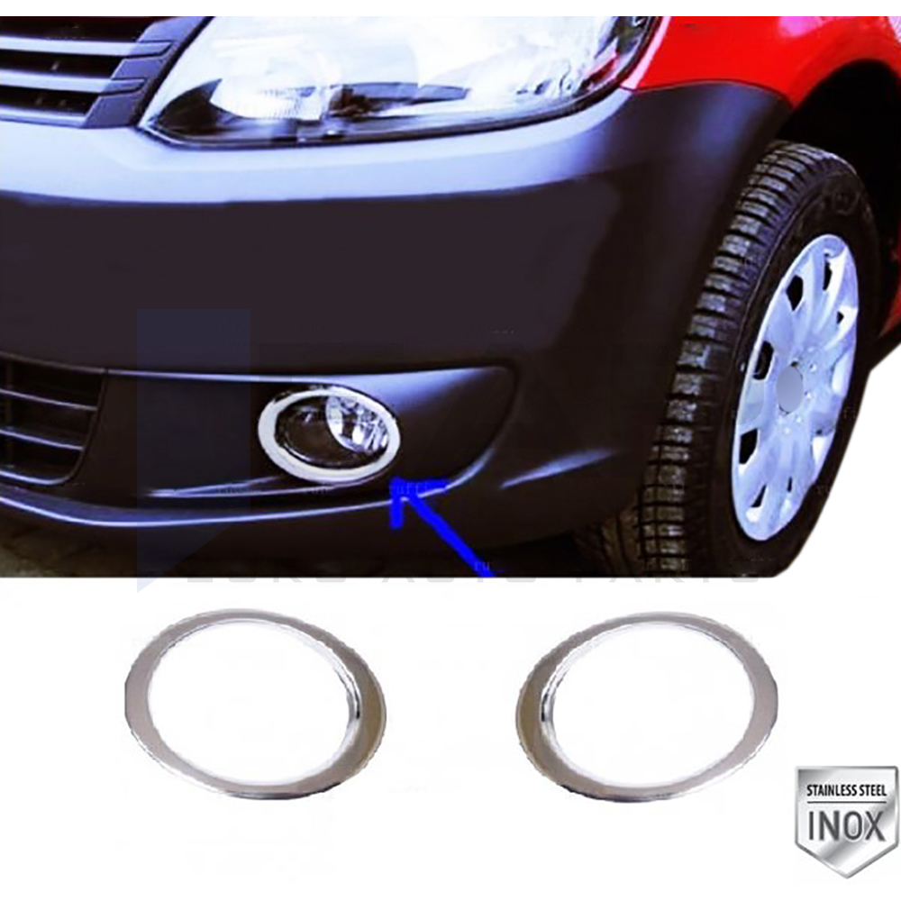 Fog Light Frame - 2 pcs - Stainless Steel 