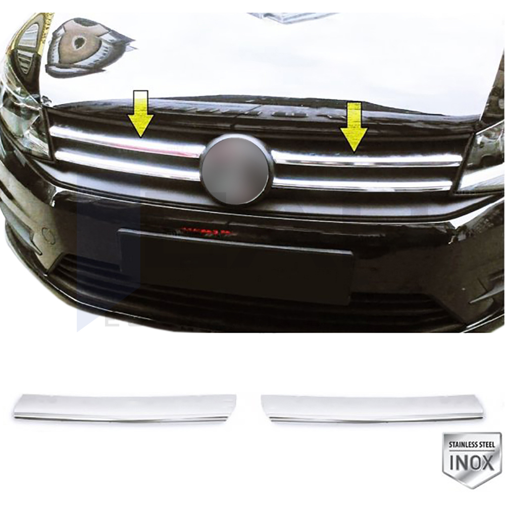 Front Grille - 2 Pcs - Stainless Steel