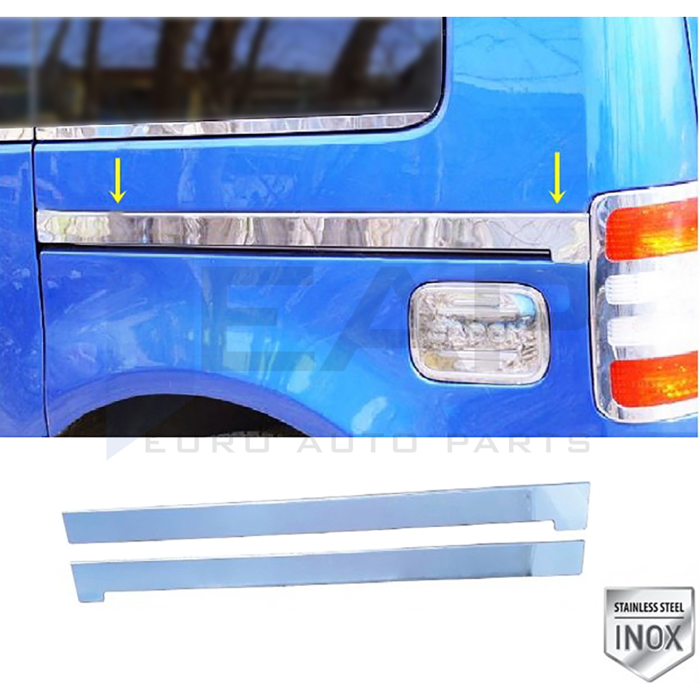 Side Door Rail Trim - Stainless Steel