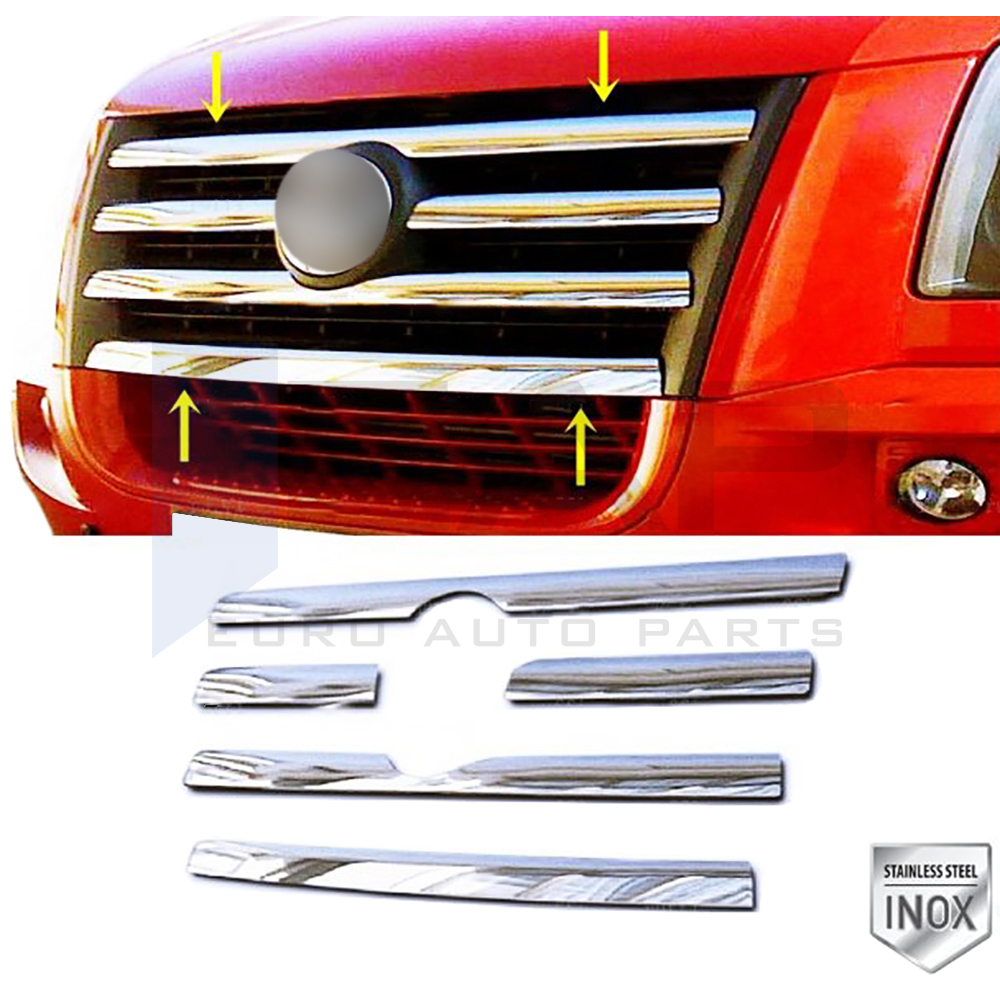 Front Grille - 5 Pcs - Stainless Steel