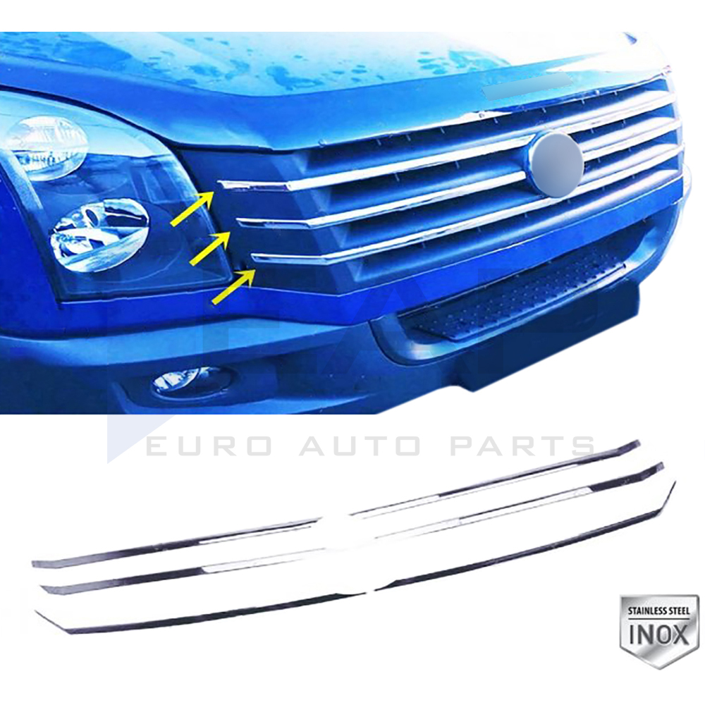Front Grille - 6 Pcs - Stainless Steel