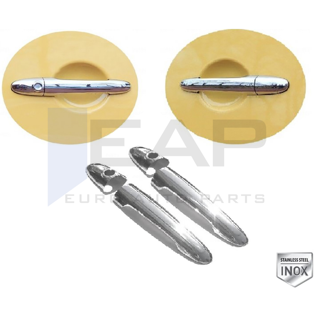 Door Handle Cover (Double Hole) - 2 Doors - Stainless Steel