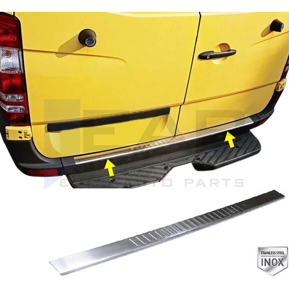 Rear Bumper Protector - Stainless Steel