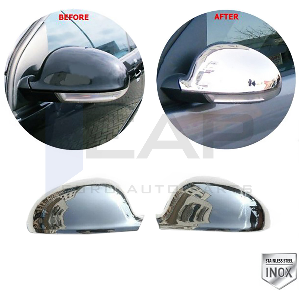 Mirror Cover 2 Pcs - Stainless Steel