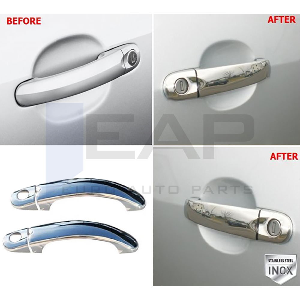 Door Handle Cover (Double Hole) - 2 Doors - Stainless Steel