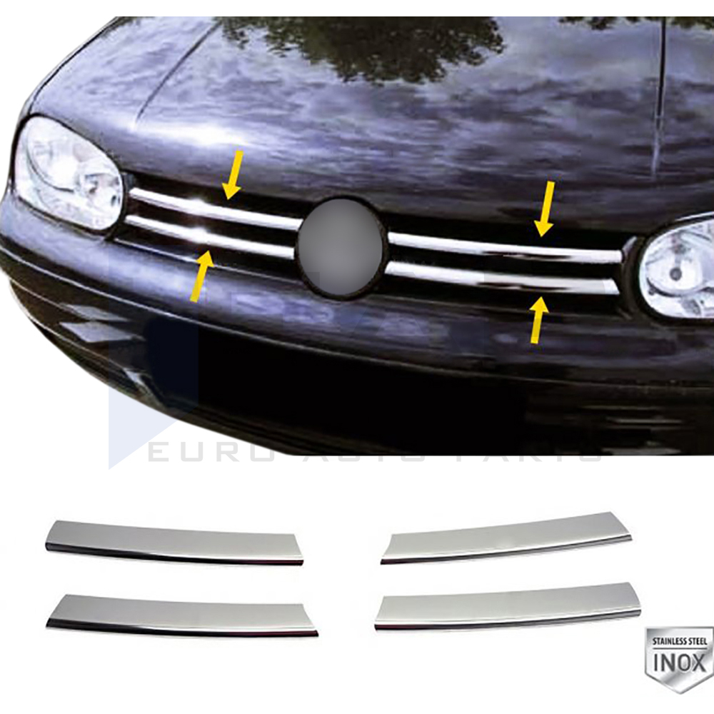 Front Grille - 4 Pcs - Stainless Steel
