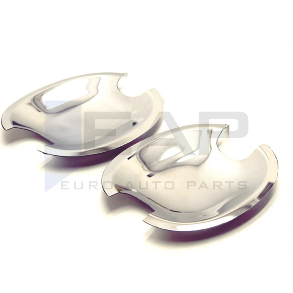 Exterior Door Handle Cup Bowl Cover - 2 Doors - Stainless Steel