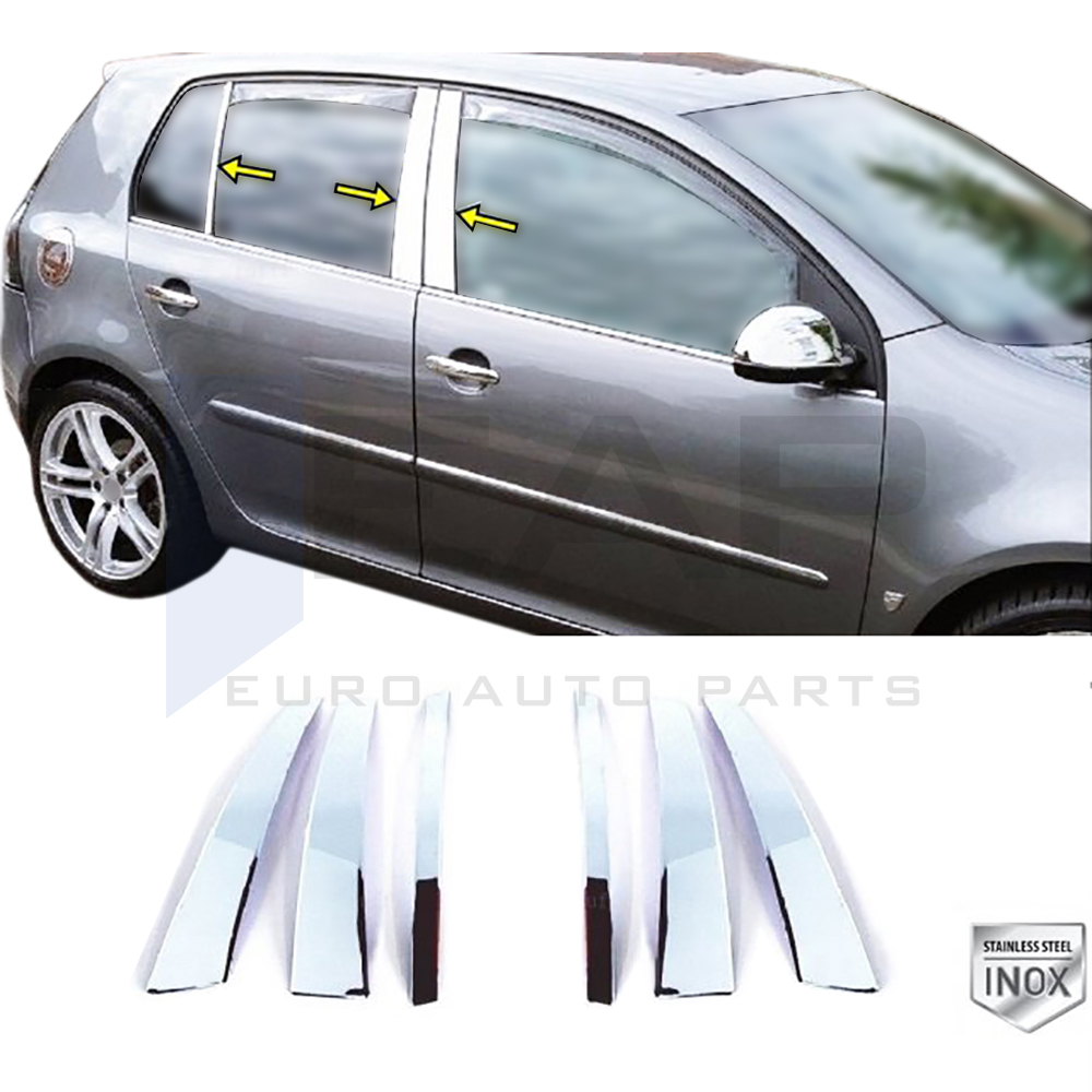 Door Post Set - 6 Pcs - Stainless Steel