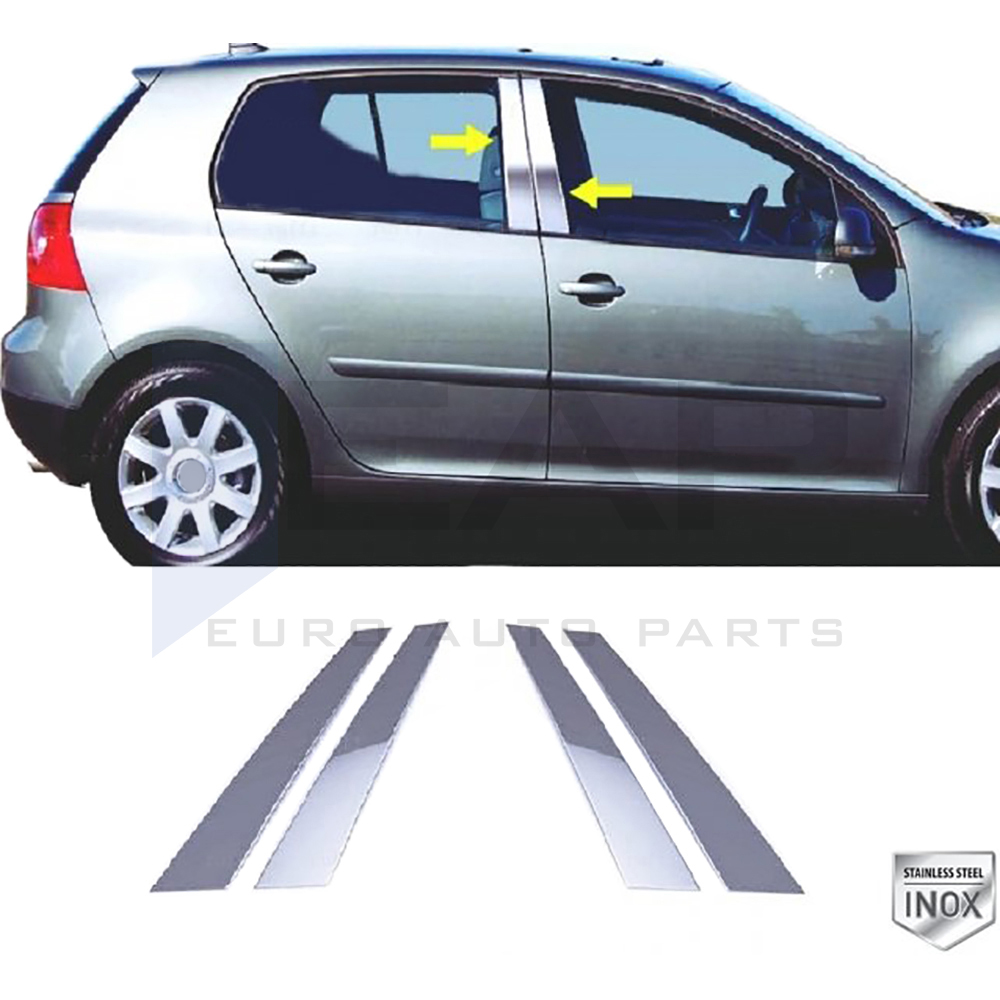 Door Post Set - 4 Pcs - Stainless Steel