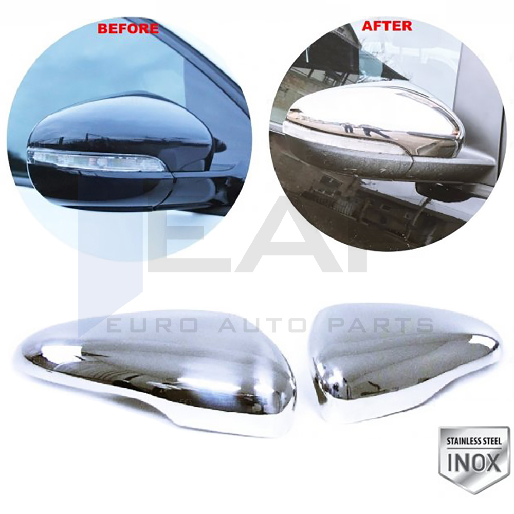 Mirror Cover 2 Pcs - Stainless Steel