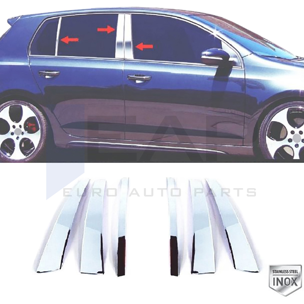 Door Post Set - 6 Pcs - Stainless Steel