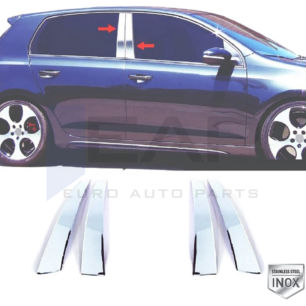 Door Post Set - 4 Pcs - Stainless Steel