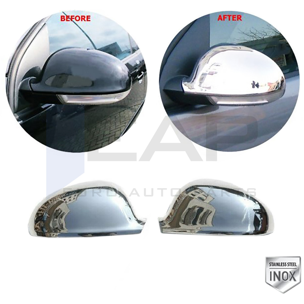 Mirror Cover 2 Pcs - Stainless Steel