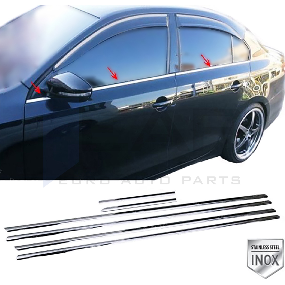 Window Frame Garnish - 6 Pcs - Stainless Steel