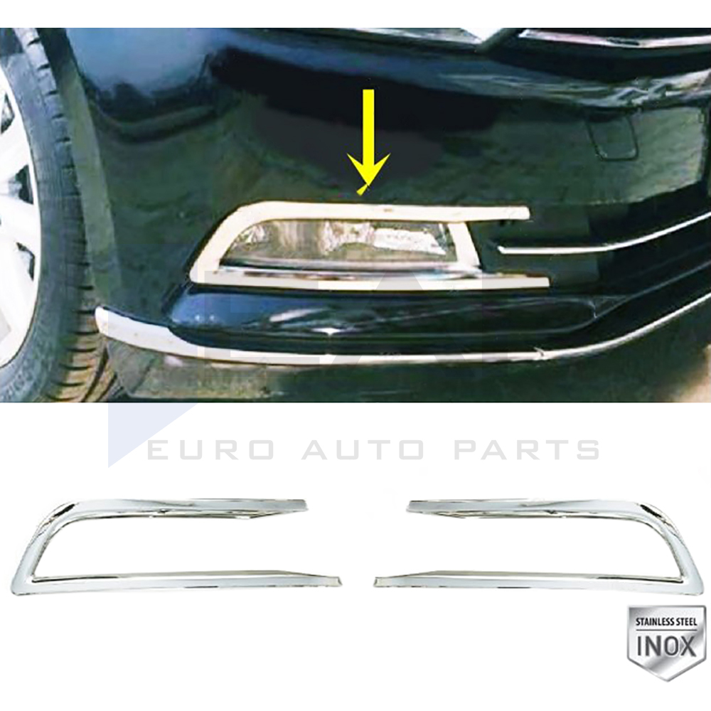 Fog Light Frame - 2 pcs - Stainless Steel 