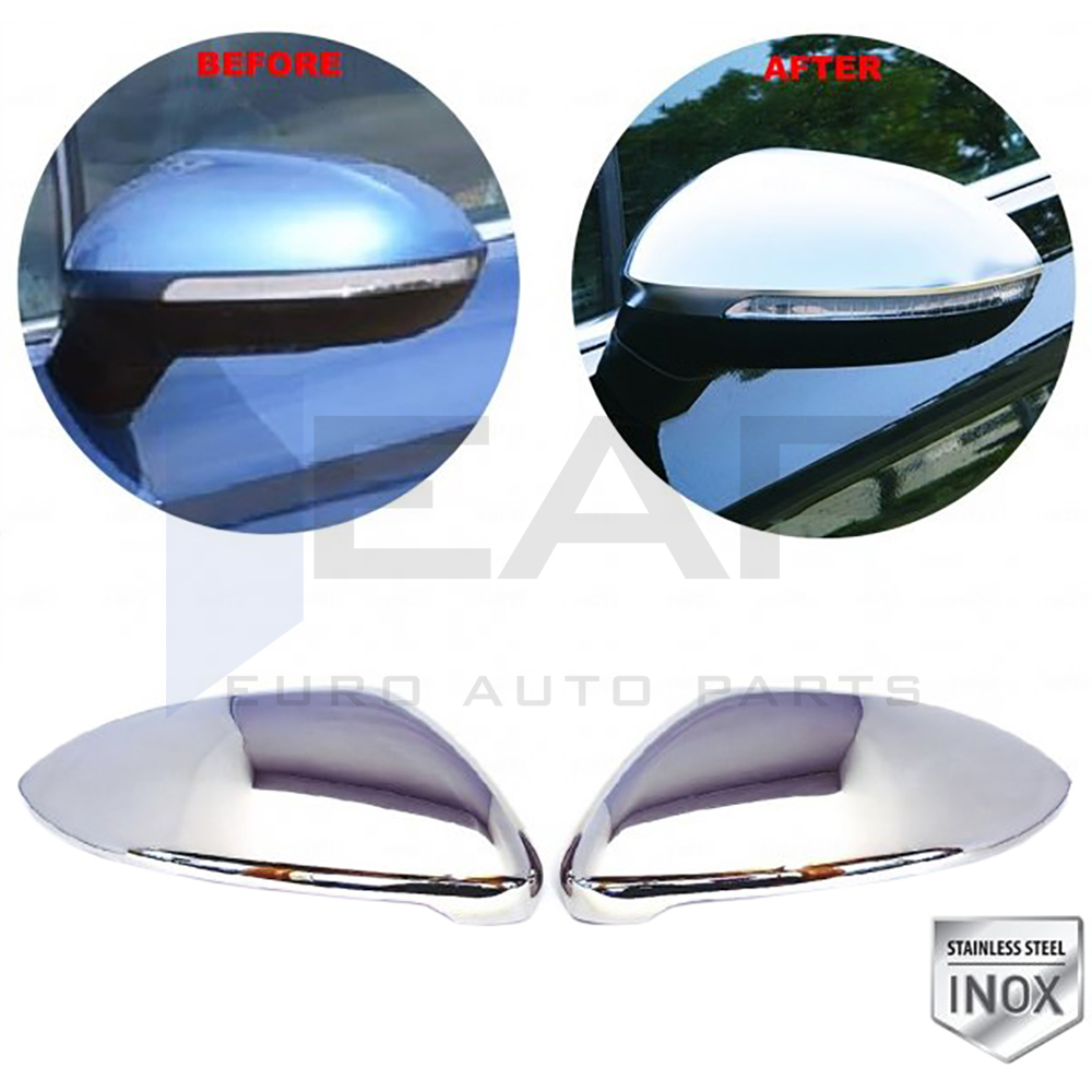 Mirror Cover 2 Pcs - Stainless Steel
