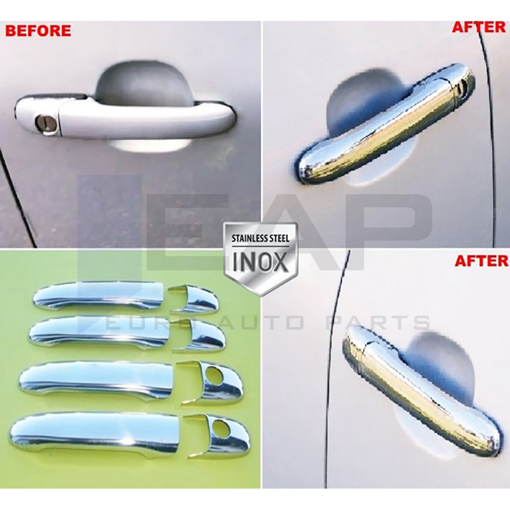 Door Handle Cover (Double Hole) - 4 Doors - Stainless Steel