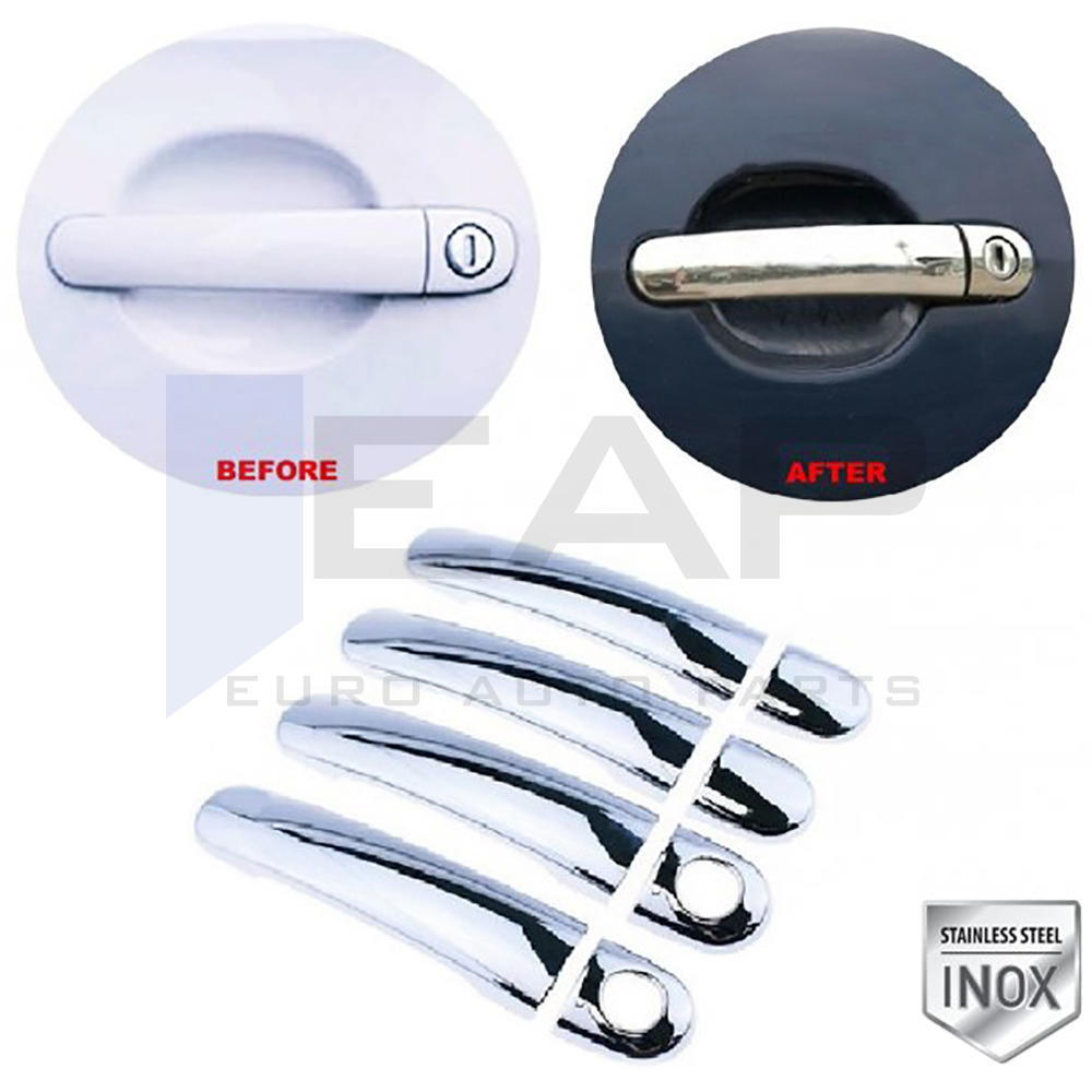 Door Handle Cover (Double Hole) - 4 Doors - Stainless Steel