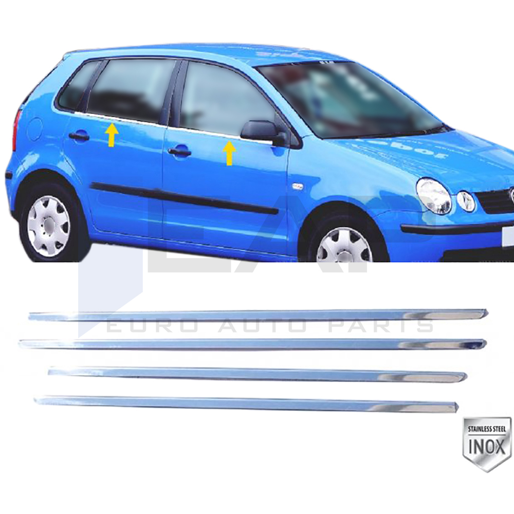 Window Frame Garnish - 4 Pcs - Stainless Steel