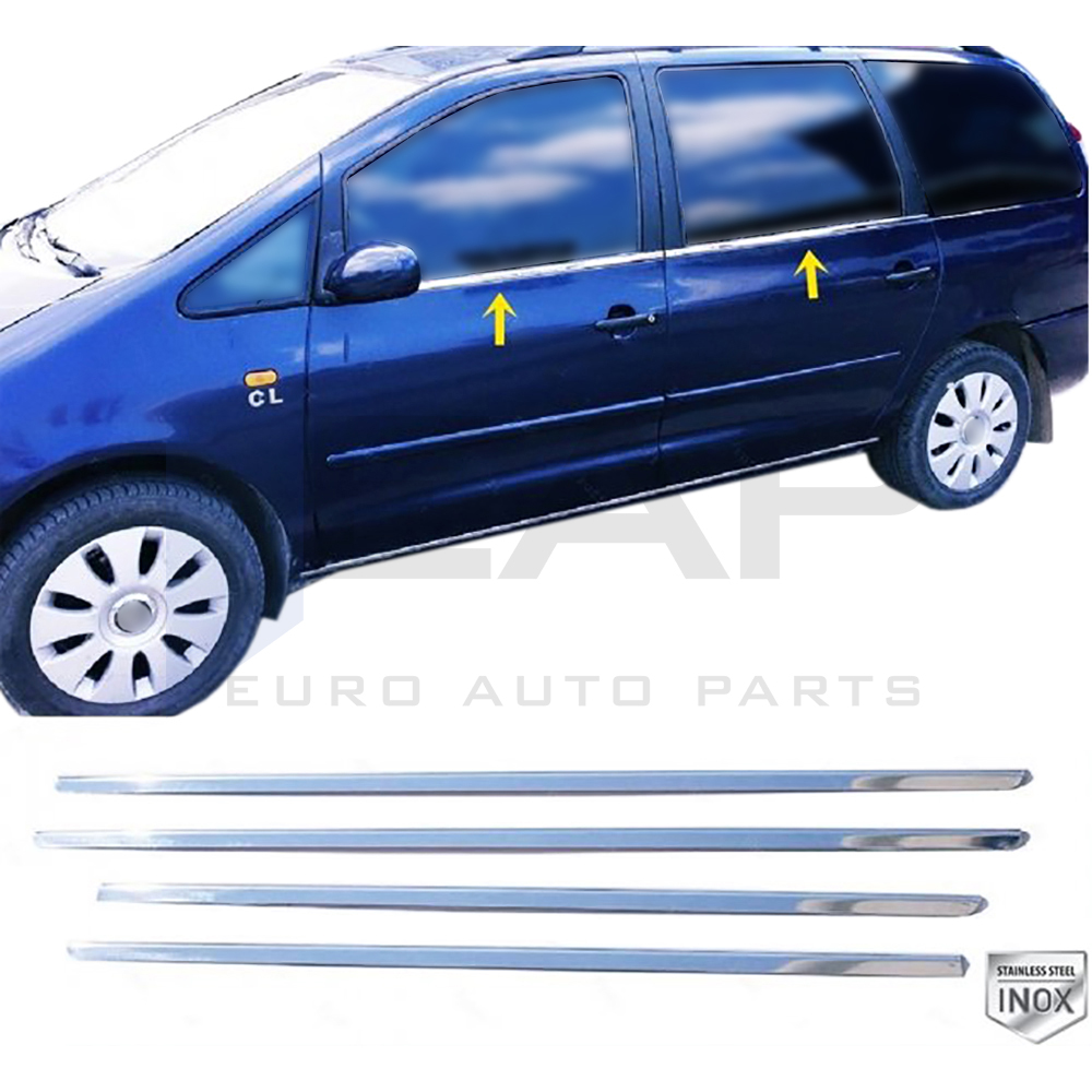 Window Frame Garnish - 4 Pcs - Stainless Steel