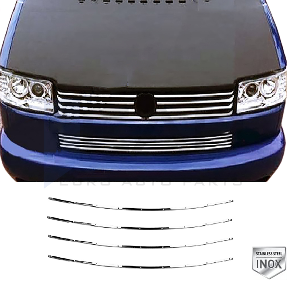 Lower Front Grille - 4 Pcs - Stainless Steel