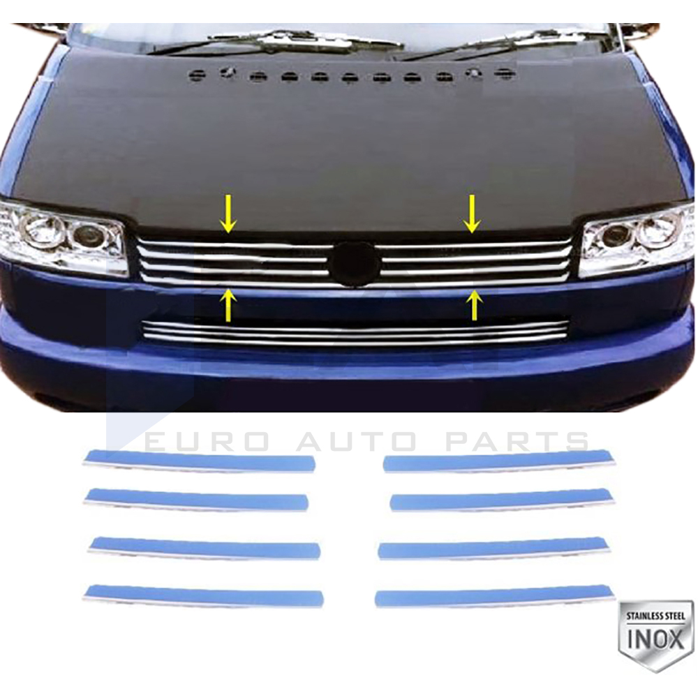 Front Grille - 8 Pcs - Stainless Steel
