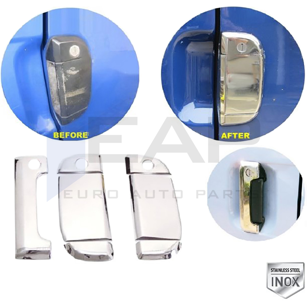Door Handle Cover - 3 Doors - Stainless Steel