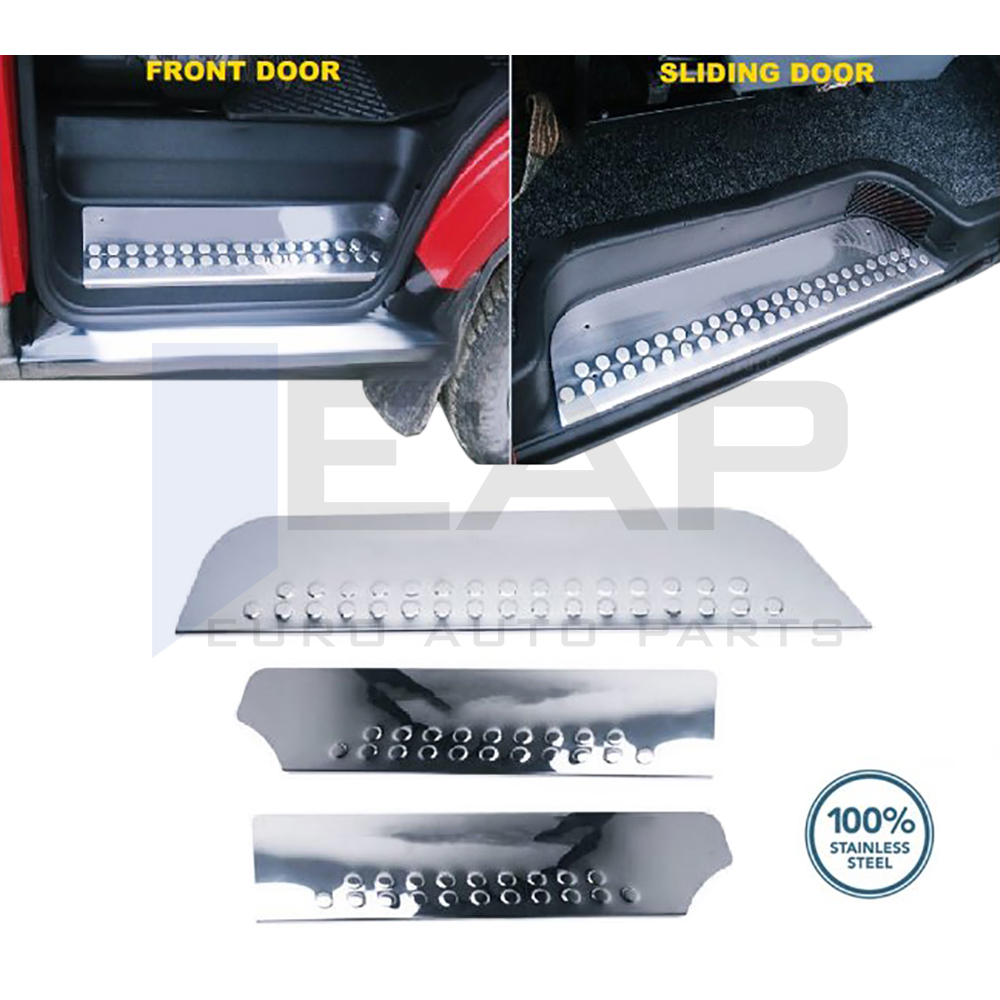 Interior Door Threshold Cover - 3 Doors - Stainless Steel