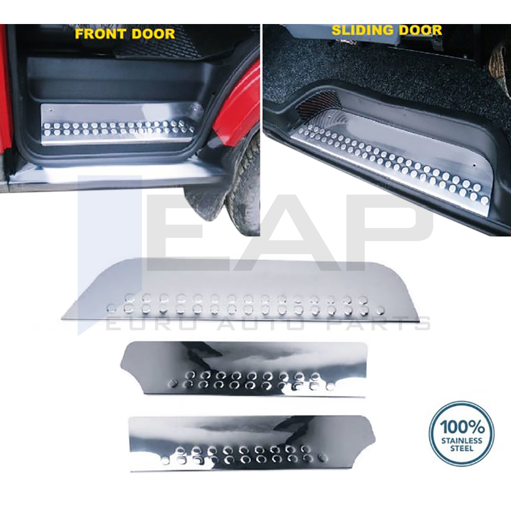 Interior Door Threshold Cover - 3 Doors - Stainless Steel