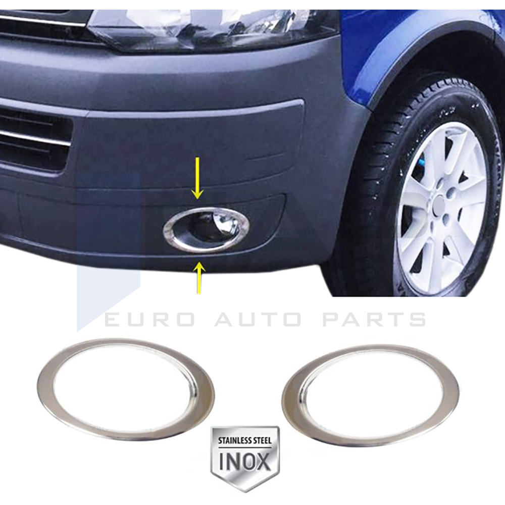 Fog Light Frame - 2 pcs - Stainless Steel 