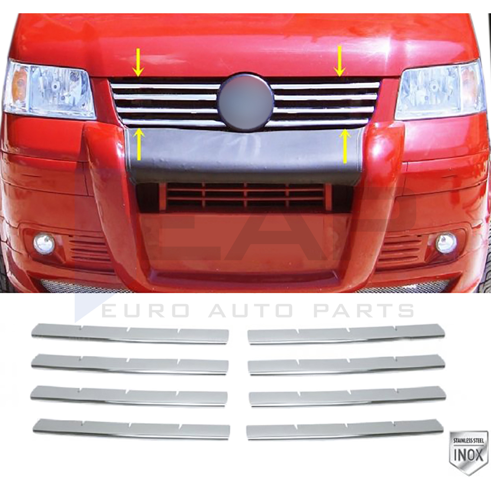 Front Grille - 8 Pcs - Stainless Steel