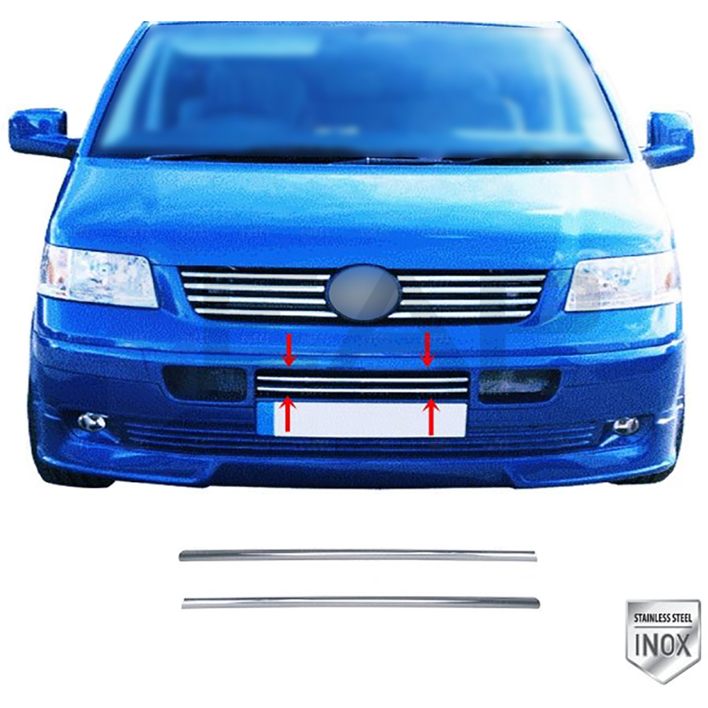 Lower Front Grille - 2 Pcs - Stainless Steel