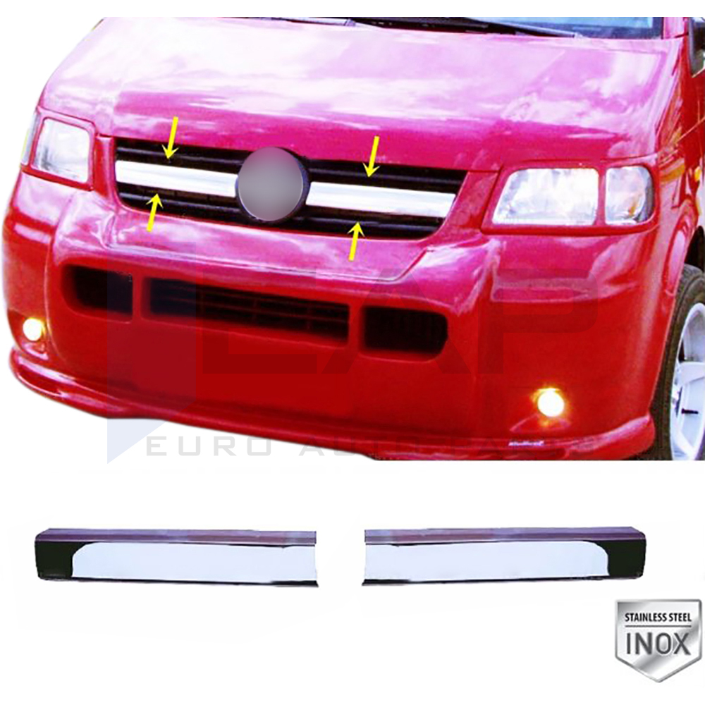 Front Grille - 2 Pcs - Stainless Steel