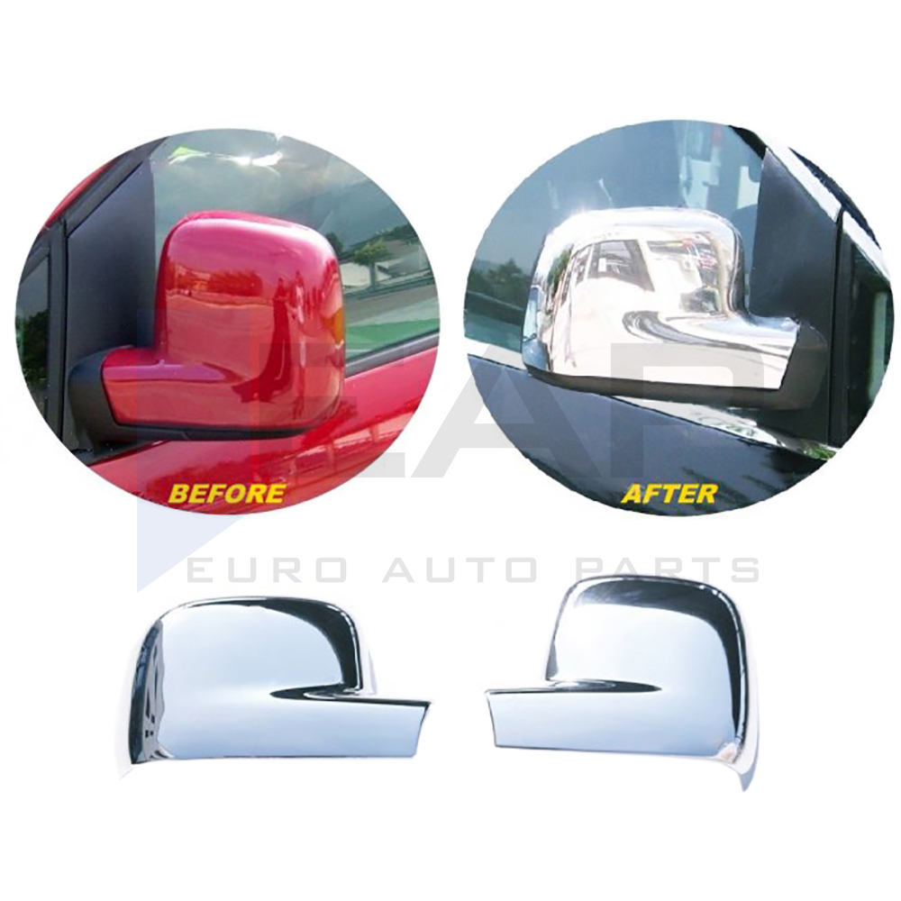 Mirror Cover 2 Pcs (RHD) - Stainless Steel