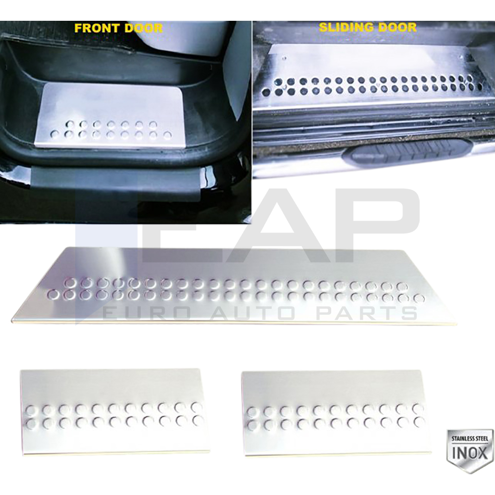 Interior Door Threshold Cover - 3 Doors - Stainless Steel