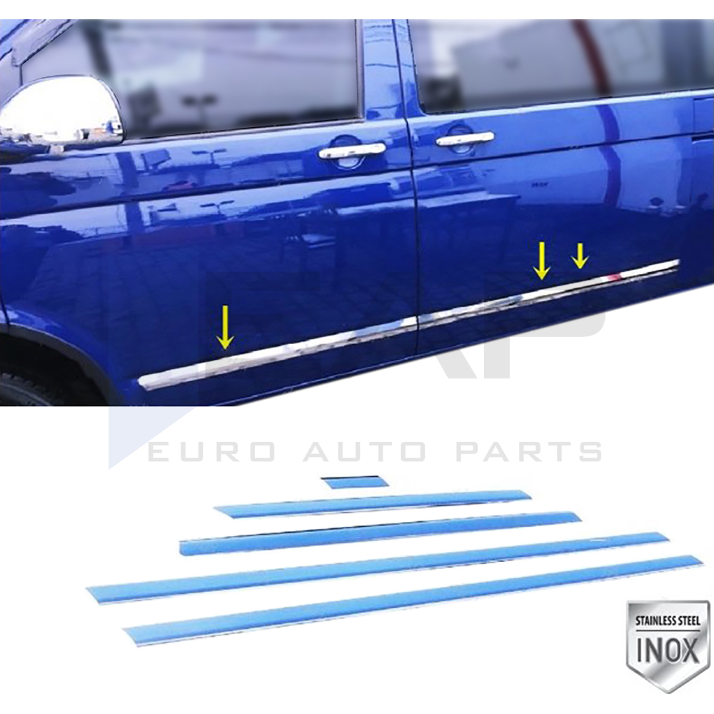 Side Door Trim (Short Chassis) - 5 Doors - Stainless Steel