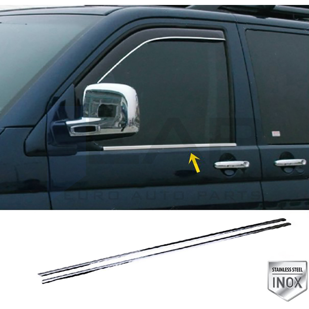 Window Frame Garnish - 2 Pcs - Stainless Steel