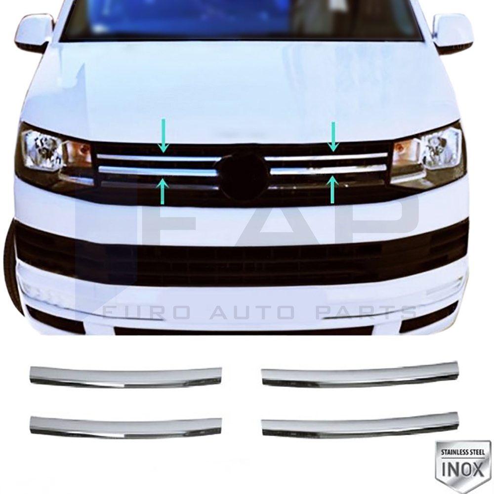 Front Grille - 4 Pcs - Stainless Steel