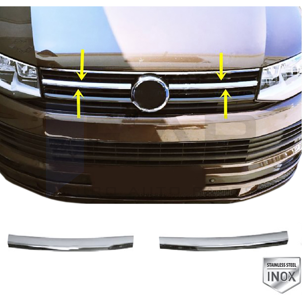 Front Grille - 2 Pcs - Stainless Steel