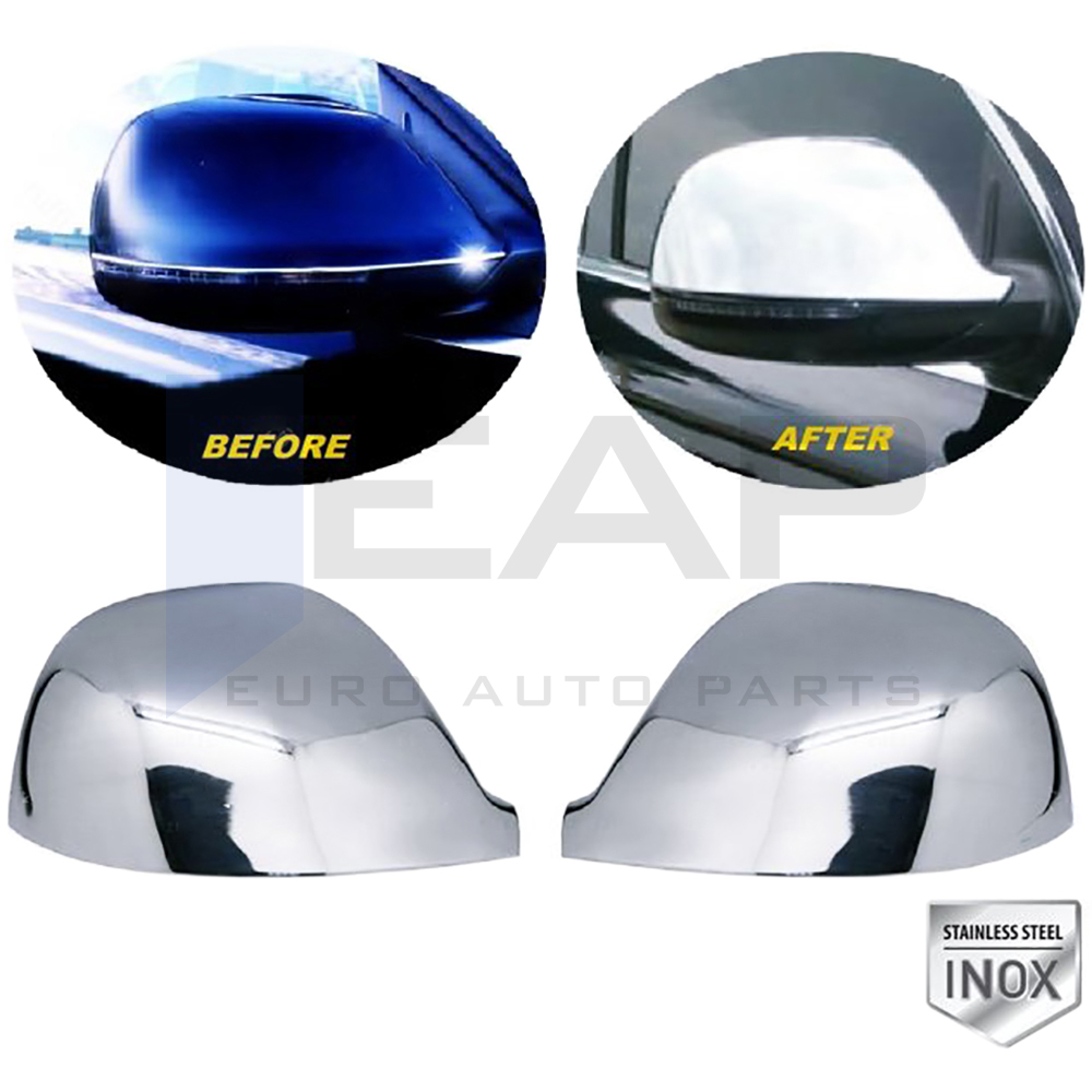 Mirror Cover - 2 Pcs - Stainless Steel