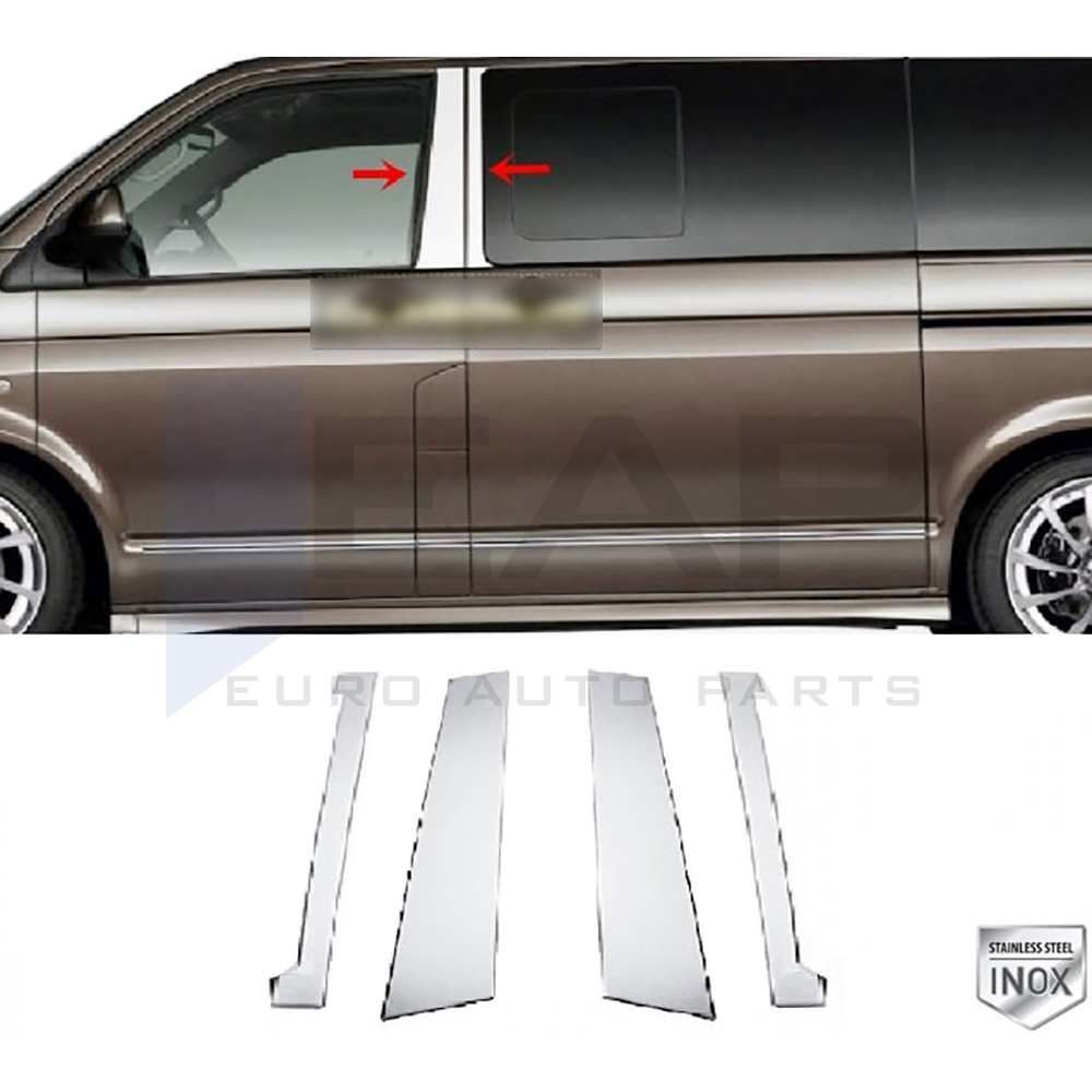 Door Post Set - 4 Pcs - Stainless Steel