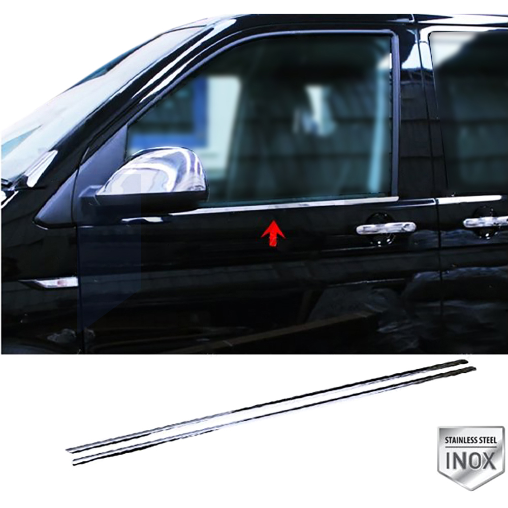 Window Frame Garnish - 2 Pcs - Stainless Steel