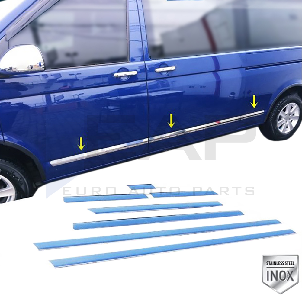 Side Door Trim (Short Chassis) - 5 Doors - Stainless Steel