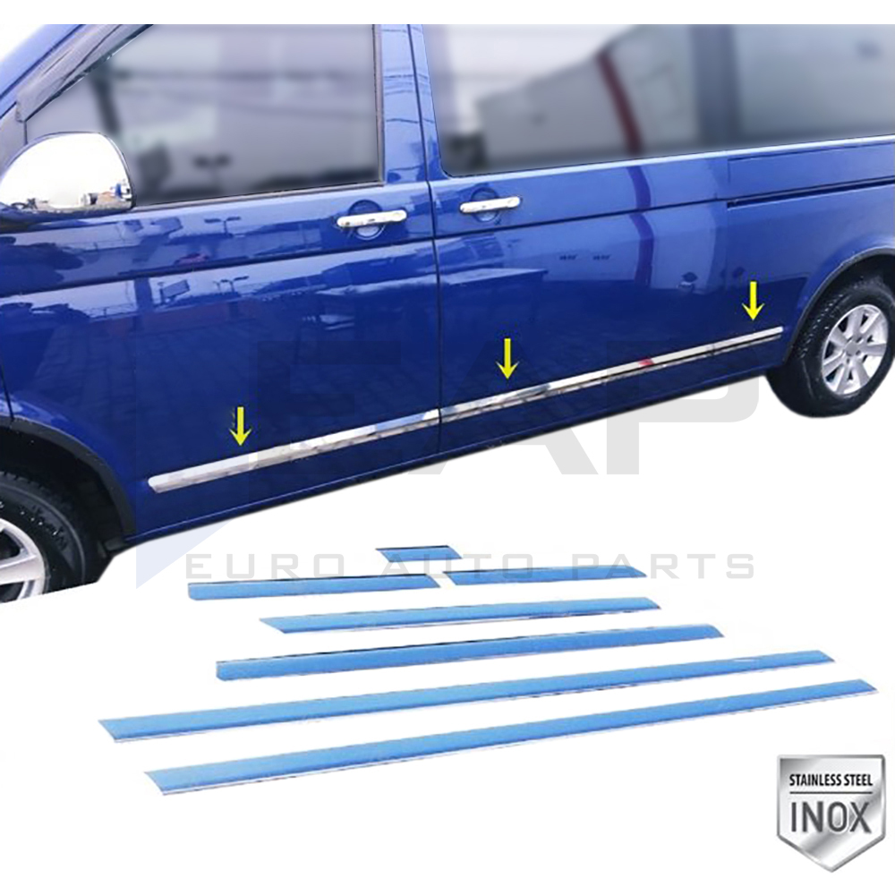 Side Door Trim (Long Chassis) - 7 Doors - Stainless Steel