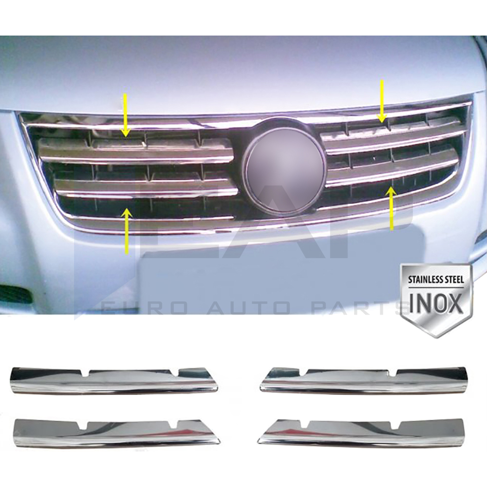 Front Grille - 4 Pcs - Stainless Steel