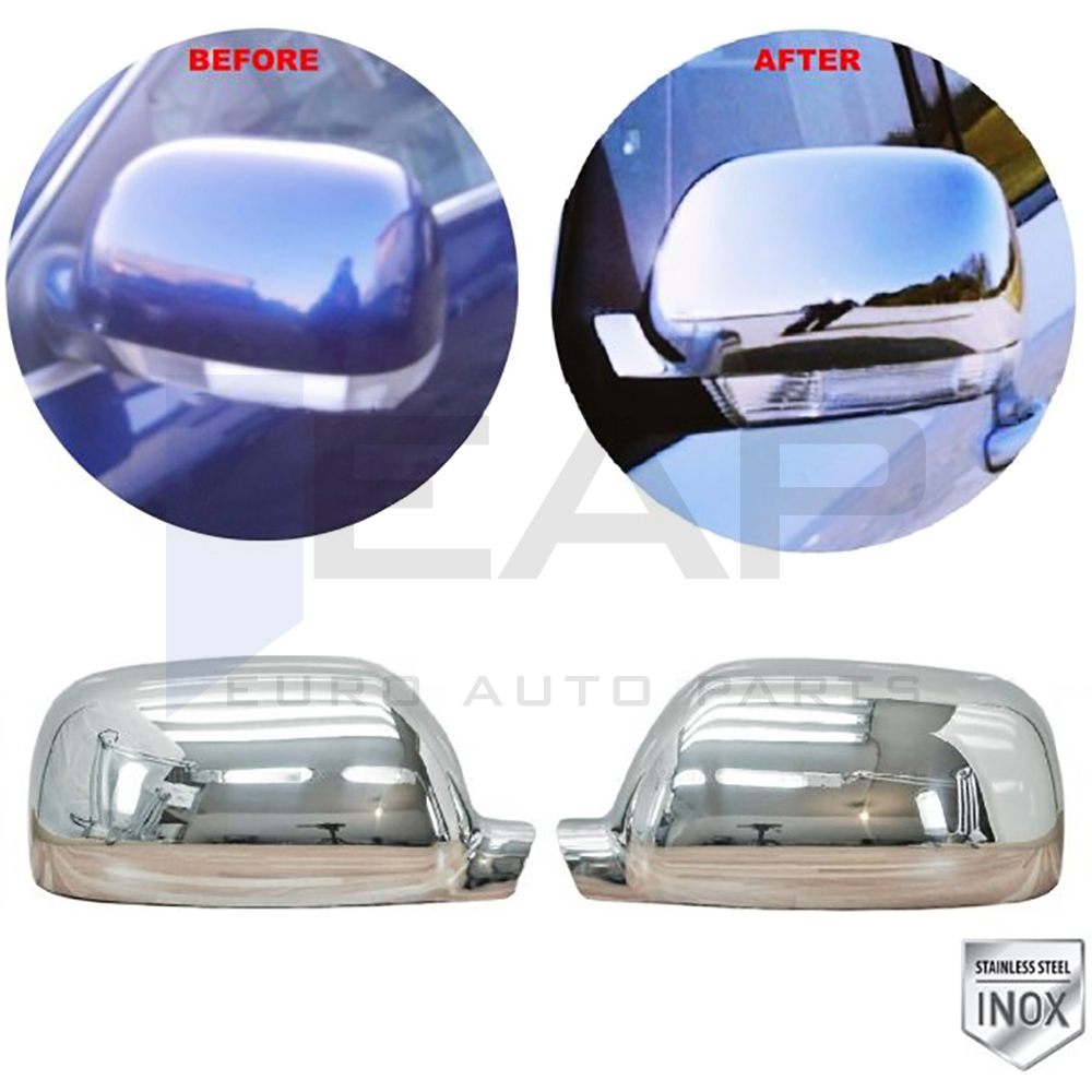 Mirror Cover 2 Pcs - Stainless Steel